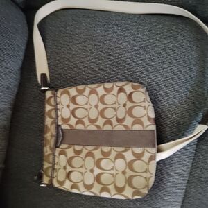 Coach Tan and Brown Men's Bag